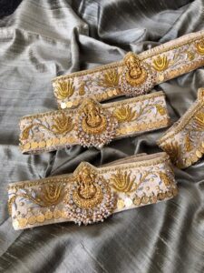 handmade aari work hipbelt